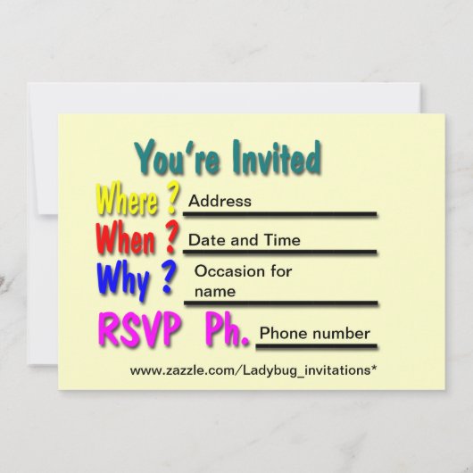 Ladybug Bus Save The Date (Achterkant)