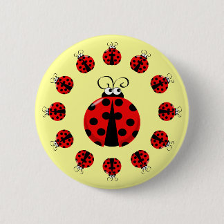 Ladybug-Button Ronde Button 5,7 Cm