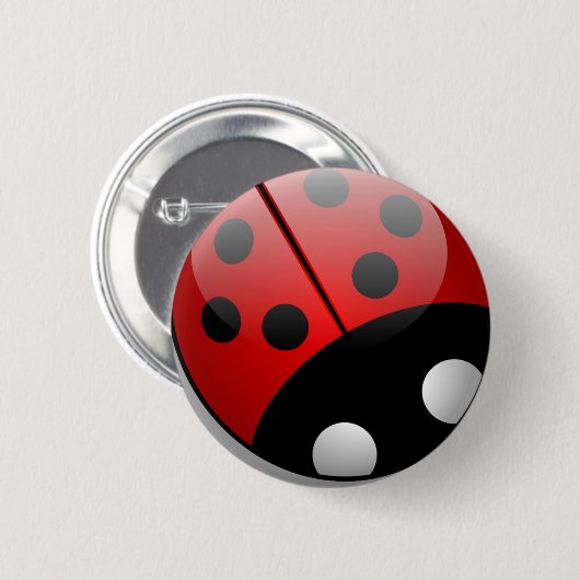 Ladybug-Button Ronde Button 5,7 Cm (Voorkant /achterkant)