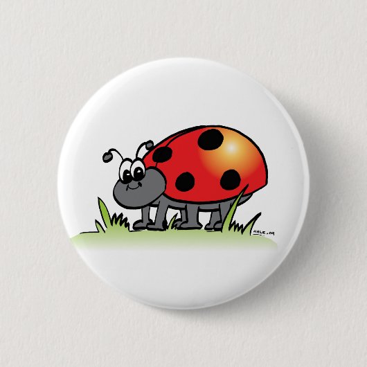 Ladybug-Button Ronde Button 5,7 Cm (Voorkant)