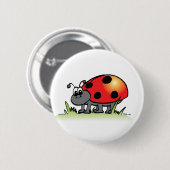 Ladybug-Button Ronde Button 5,7 Cm (Voorkant /achterkant)
