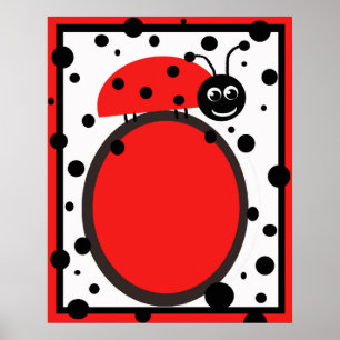 Ladybug Canvas afdrukken Poster