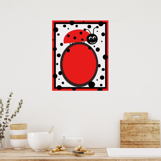 Ladybug Canvas afdrukken Poster (Keuken)