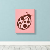 Ladybug Canvas Art Print (Insitu (Houten vloer))