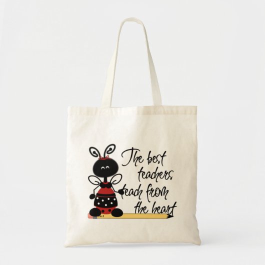 Ladybug Canvas tas leraar (Voorkant)