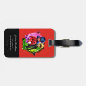 Ladybug & Cat Noir | Lucky & Charming Bagagelabel (Achterkant horizontaal)