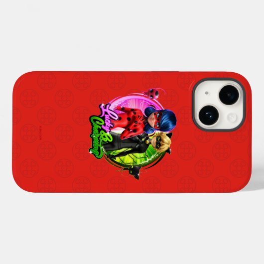 Ladybug & Cat Noir | Lucky & Charming Case-Mate iPhone Case (Achterkant (horizontaal))