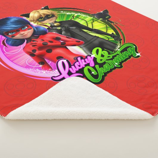 Ladybug & Cat Noir | Lucky & Charming Sherpa Deken (3/4)