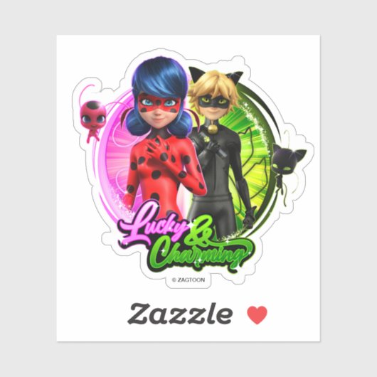 Ladybug & Cat Noir | Lucky & Charming Sticker (Vel)