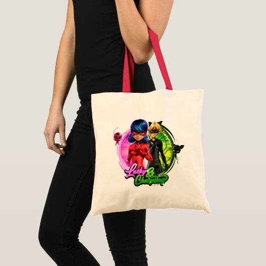 Ladybug & Cat Noir | Lucky & Charming Tote Bag (Voorkant (product))
