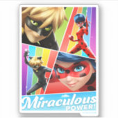 Ladybug & Cat Noir | Miraculeuze kracht! Sticker (Voorkant)