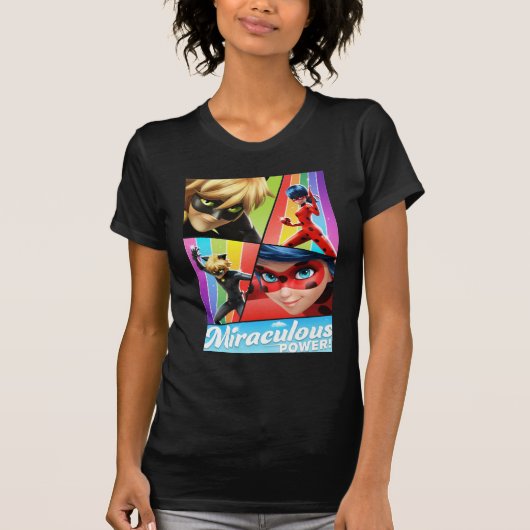 Ladybug & Cat Noir | Miraculeuze kracht! T-shirt (Voorkant)