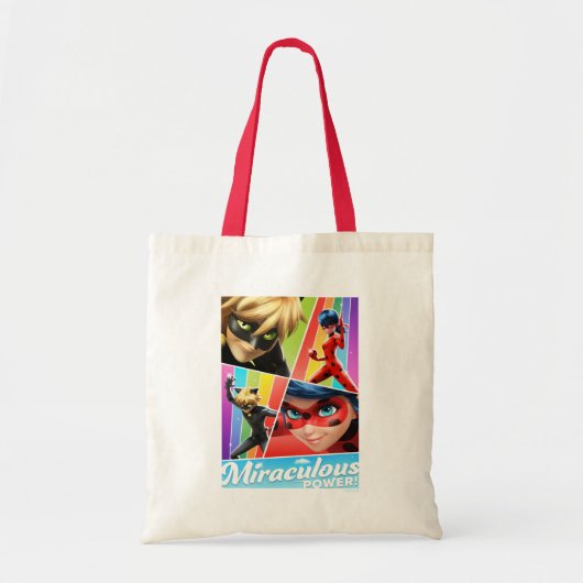 Ladybug & Cat Noir | Miraculeuze kracht! Tote Bag (Voorkant)