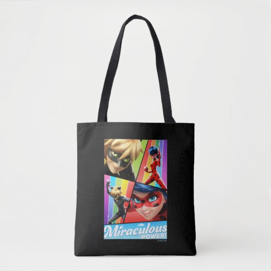 Ladybug & Cat Noir | Miraculeuze kracht! Tote Bag (Voorkant)