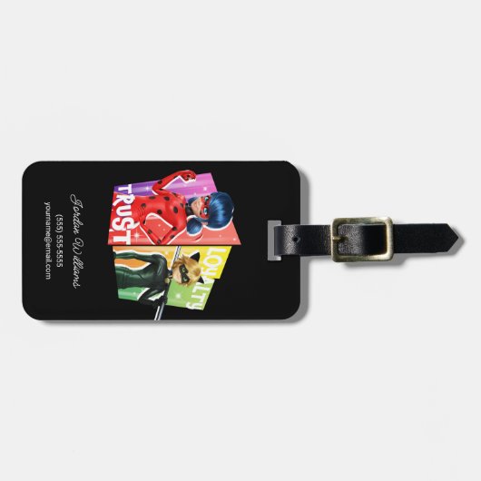 Ladybug & Cat Noir | Vertrouwen en loyaliteit Bagagelabel (Voorkant horizontaal)