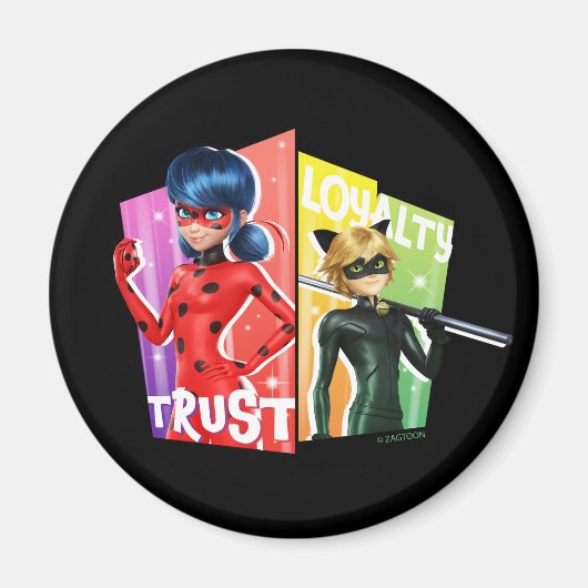 Ladybug & Cat Noir | Vertrouwen en loyaliteit Magneet (Voorkant)