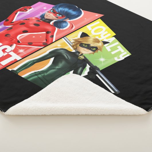 Ladybug & Cat Noir | Vertrouwen en loyaliteit Sherpa Deken (3/4)