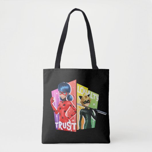 Ladybug & Cat Noir | Vertrouwen en loyaliteit Tote Bag (Voorkant)
