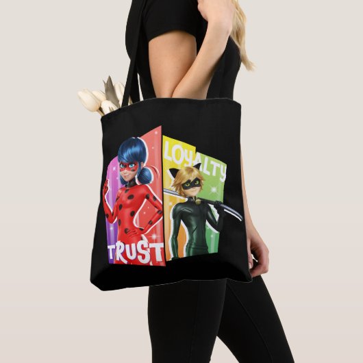 Ladybug & Cat Noir | Vertrouwen en loyaliteit Tote Bag (Dichtbij)
