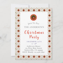 Ladybug Christmas Party Kaart