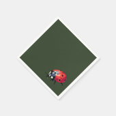 Ladybug Cocktail Papieren servetten (Hoek)