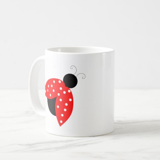 Ladybug Coffee Mok Cup (Voorkant links)