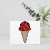 Ladybug Cone Briefkaart (Staand voorkant)