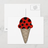 Ladybug Cone Briefkaart (Voorkant / Achterkant)