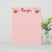 Ladybug Cookie Recipe Paper (Staand voorkant)