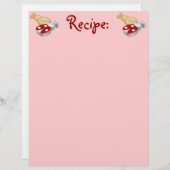 Ladybug Cookie Recipe Paper (Voorkant / Achterkant)