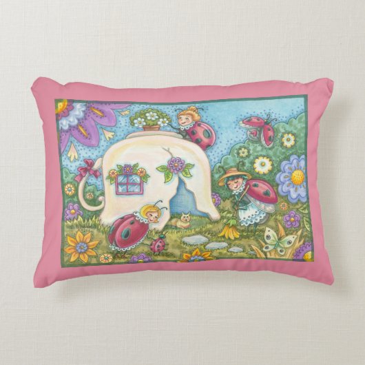 Ladybug Cottage ACCENT KUSSEN Rand (Voorkant)