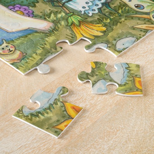 Ladybug Cottage Interlocking PUZZLE Legpuzzel (Zijkant)