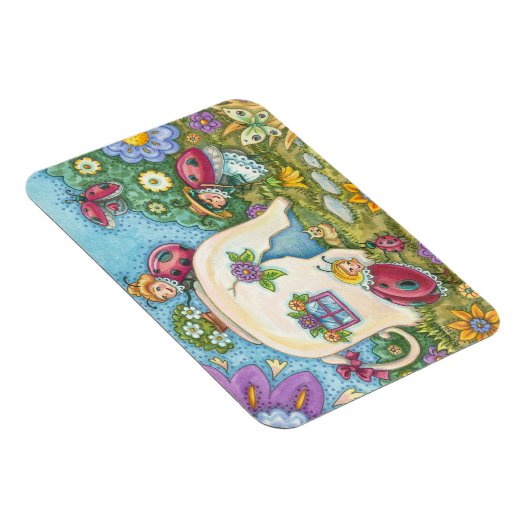 Ladybug Cottage Rechthoek MAGNEET (Rechterzijde)