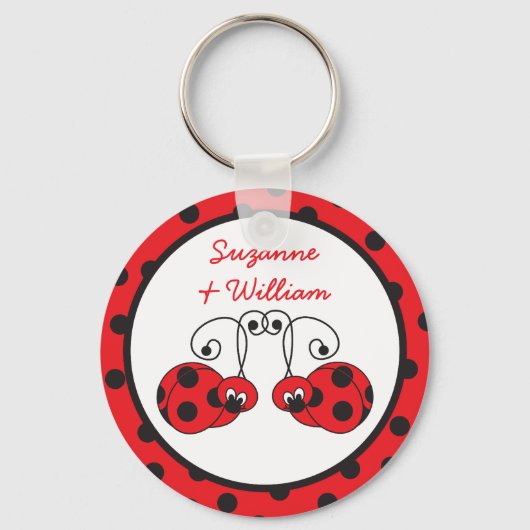 Ladybug Couple Sleutelhanger (Voorkant)