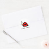 Ladybug Crossing Ronde Sticker (Envelop)