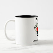 Ladybug Crossing Tweekleurige Koffiemok (Links)