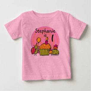 Ladybug Cupcake Birthday T-shirt