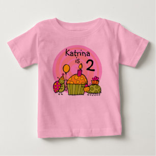 Ladybug Cupcake Birthday T-shirt