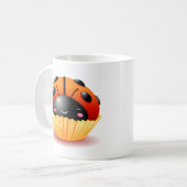 Ladybug Cupcake-Mok Koffiemok (Voorkant links)