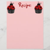 Ladybug Cupcake Recippaper (Voorkant)
