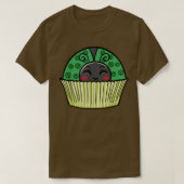 Ladybug Cupcake Saint Patricks Day Shamrock Leaf C T-shirt (Design voorkant)