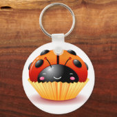 Ladybug Cupcake Sleutelhanger (Voorkant)