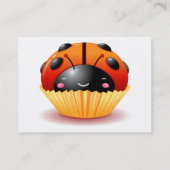 Ladybug Cupcake Visitekaartje (Achterkant)