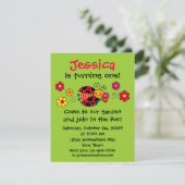 Ladybug Cute as a Bug Custom Invision Kaart (Staand voorkant)