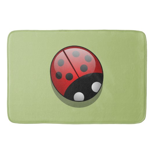 Ladybug, Cute Ladybug, Red Ladybug, Ladybird Badmat (Voorkant)