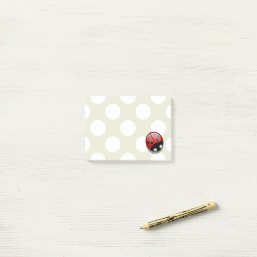 Ladybug, Cute Ladybug, Red Ladybug, Ladybird Post-it® Notes (Op bureau)