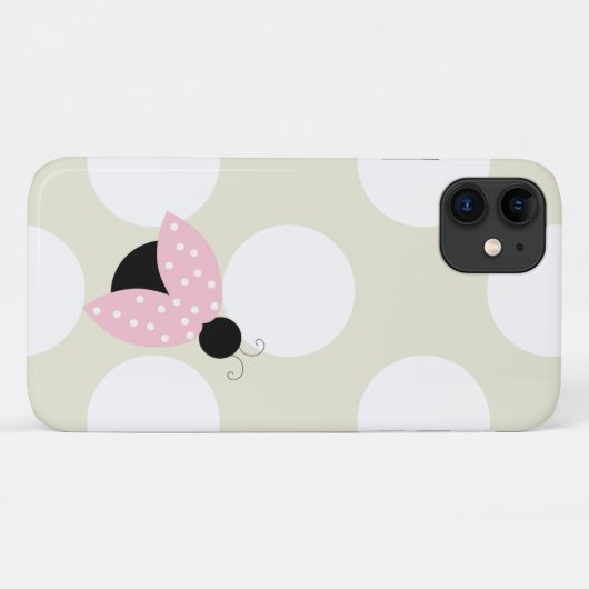 Ladybug, Cute Ladybug, Roze Ladybug, Ladybird Case-Mate iPhone Case (Achterkant (horizontaal))