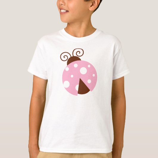 Ladybug, Cute Ladybug, Roze Ladybug, Ladybird T-shirt (Voorkant)
