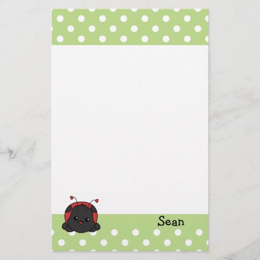 Ladybug Cutie Briefpapier (Voorkant)
