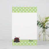 Ladybug Cutie Briefpapier (Staand voorkant)